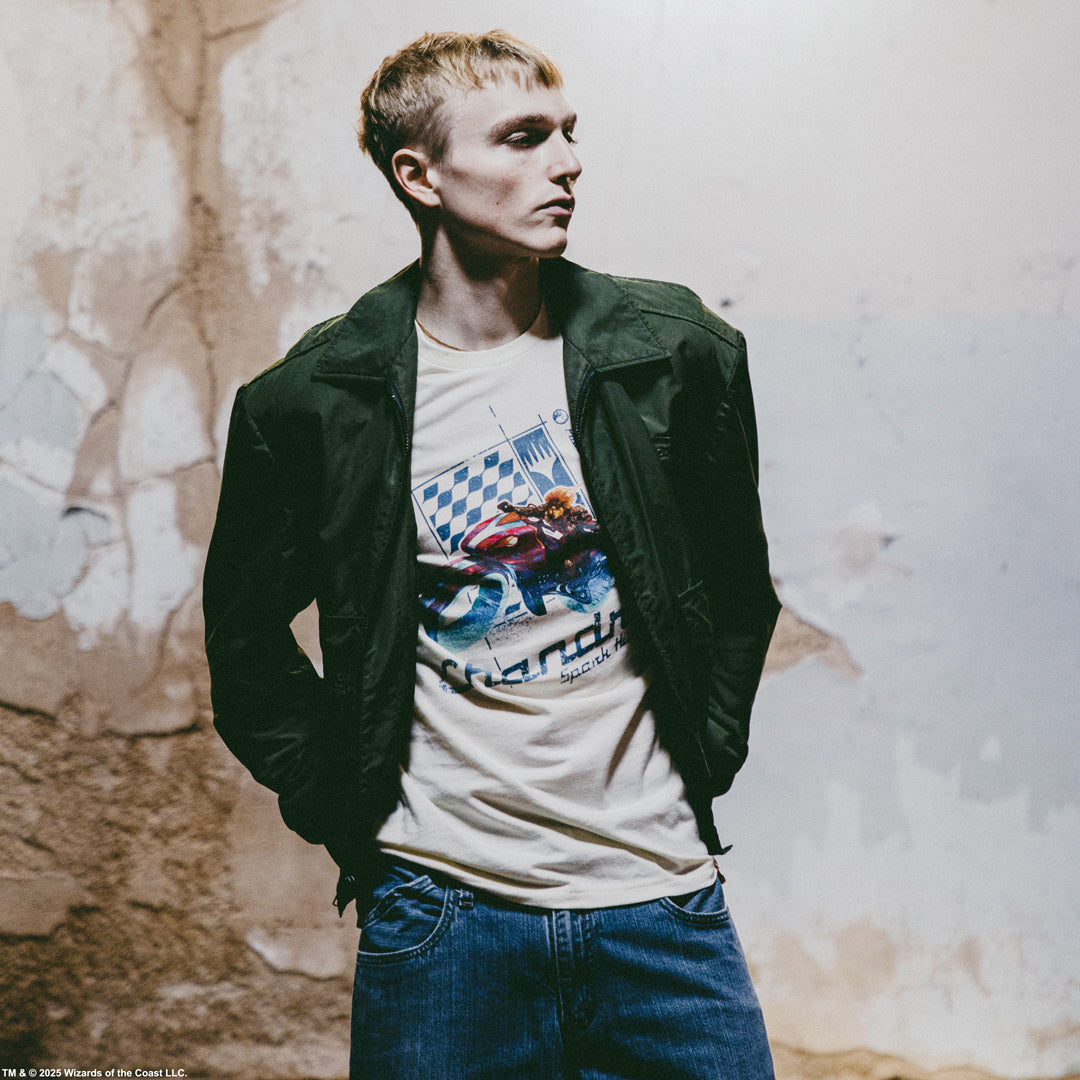 Aetherdrift Chandra Biker Natural Tee
