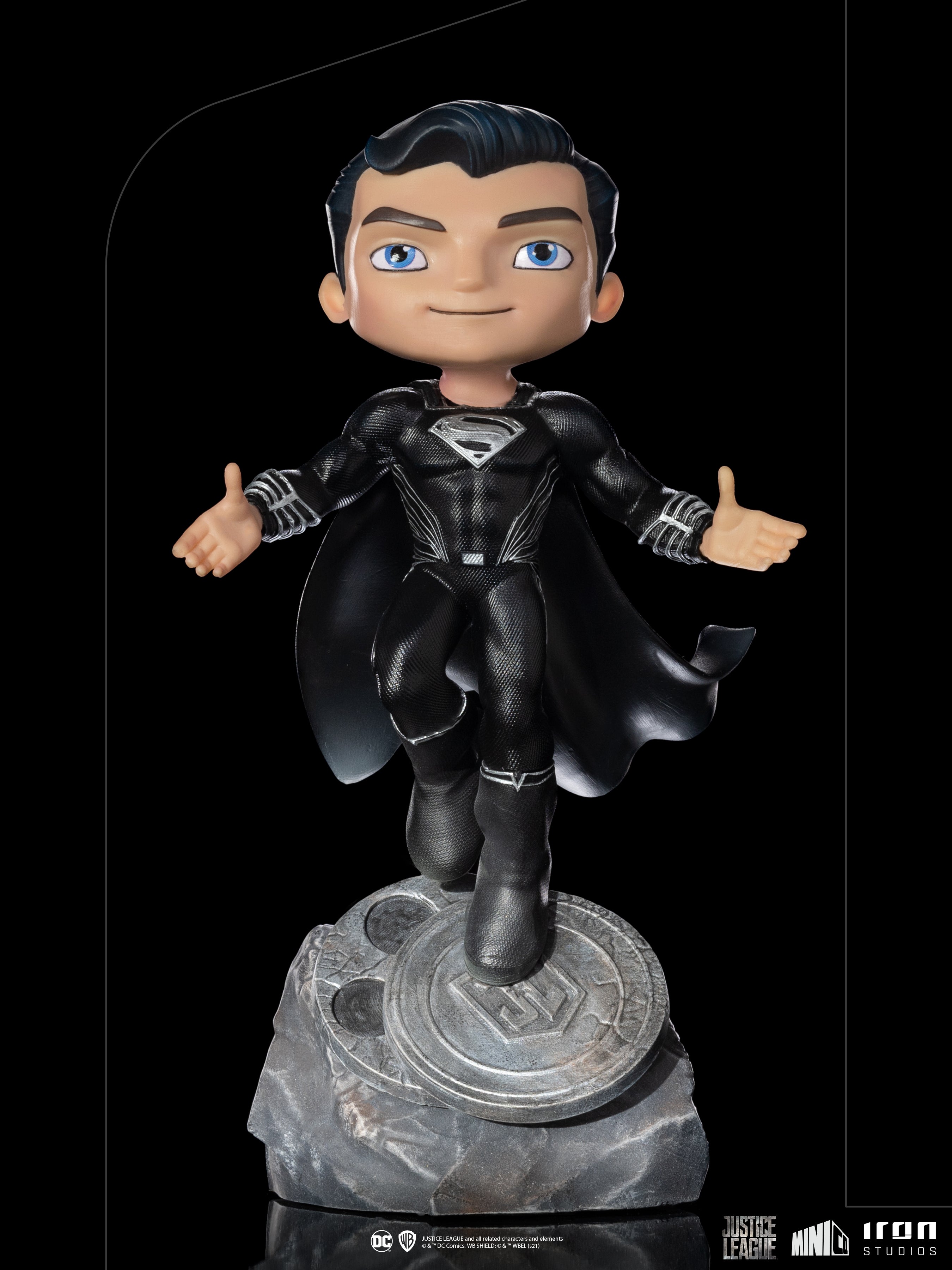 Statue Superman Black - Zack Snyder`s Justice League - MiniCo - Iron Studios