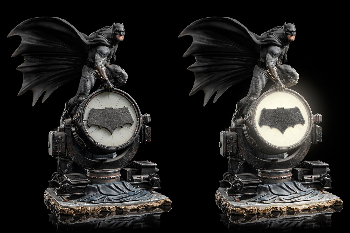 Statue Batman on Batsignal Deluxe - Zack Snyder`s Juistice League - DC Comics - Art Scale 1/10 - Iron Studios