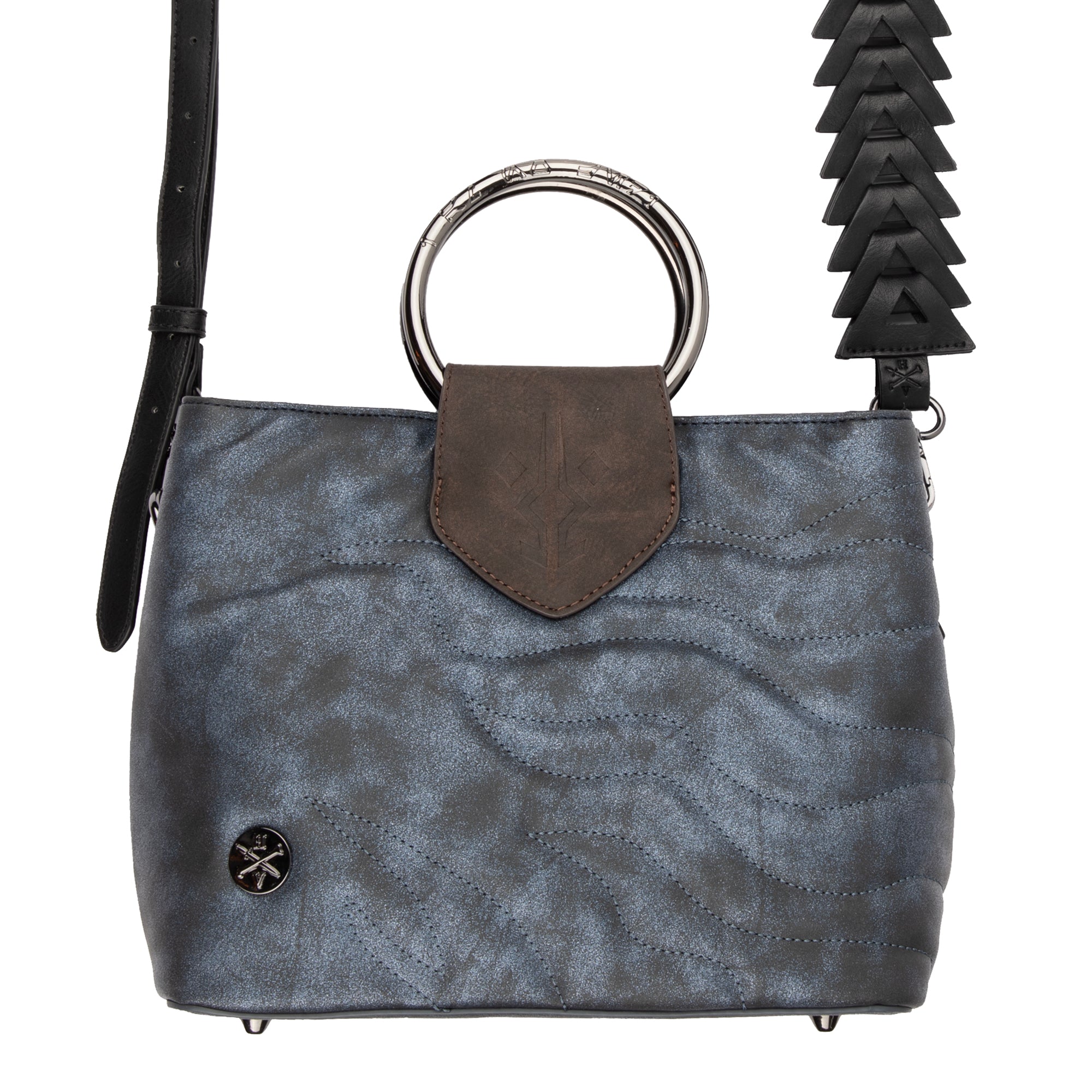 AHSOKA METAL HANDLE HANDBAG