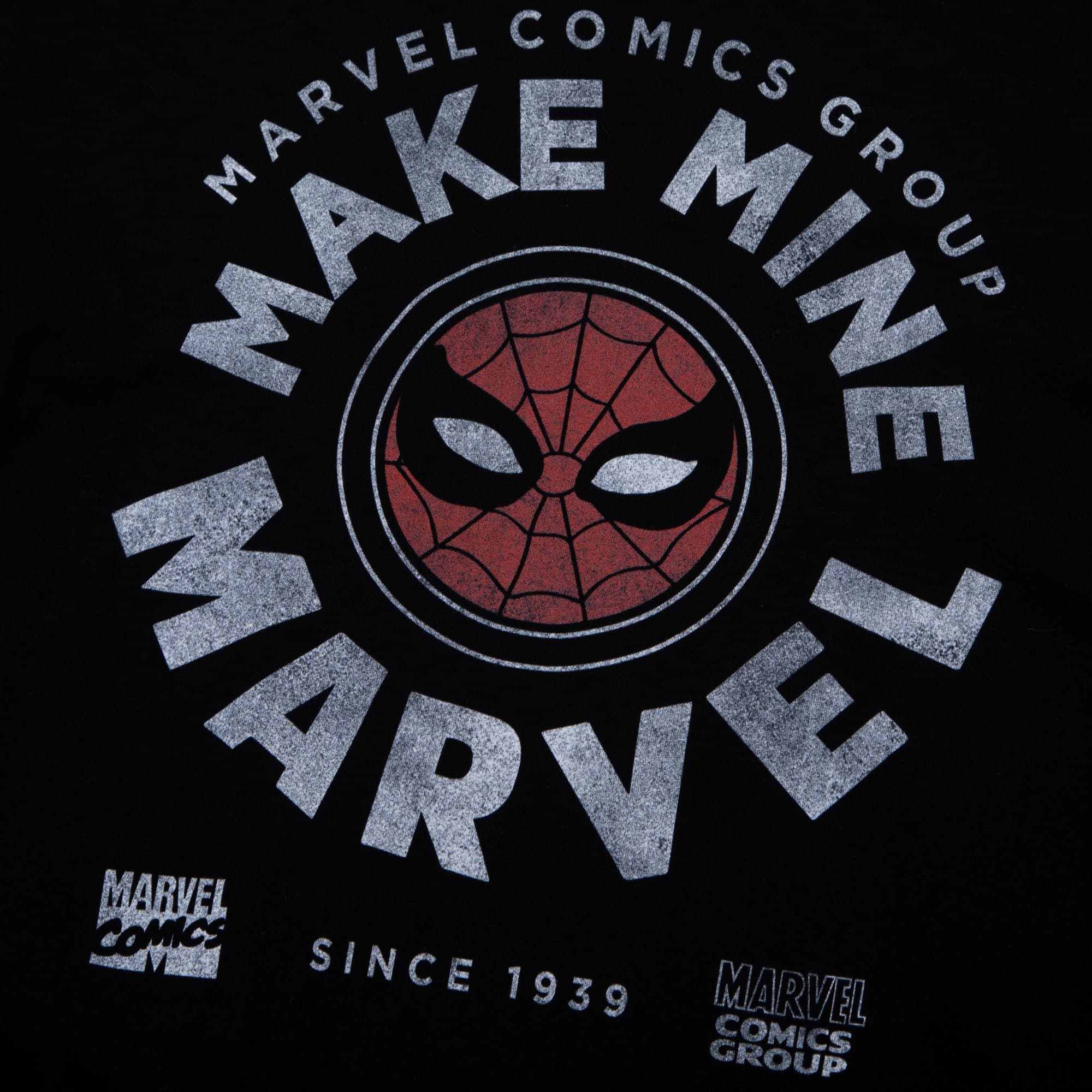 MARVEL COMICS VINTAGE SPIDEY BLACK LONG SLEEVE