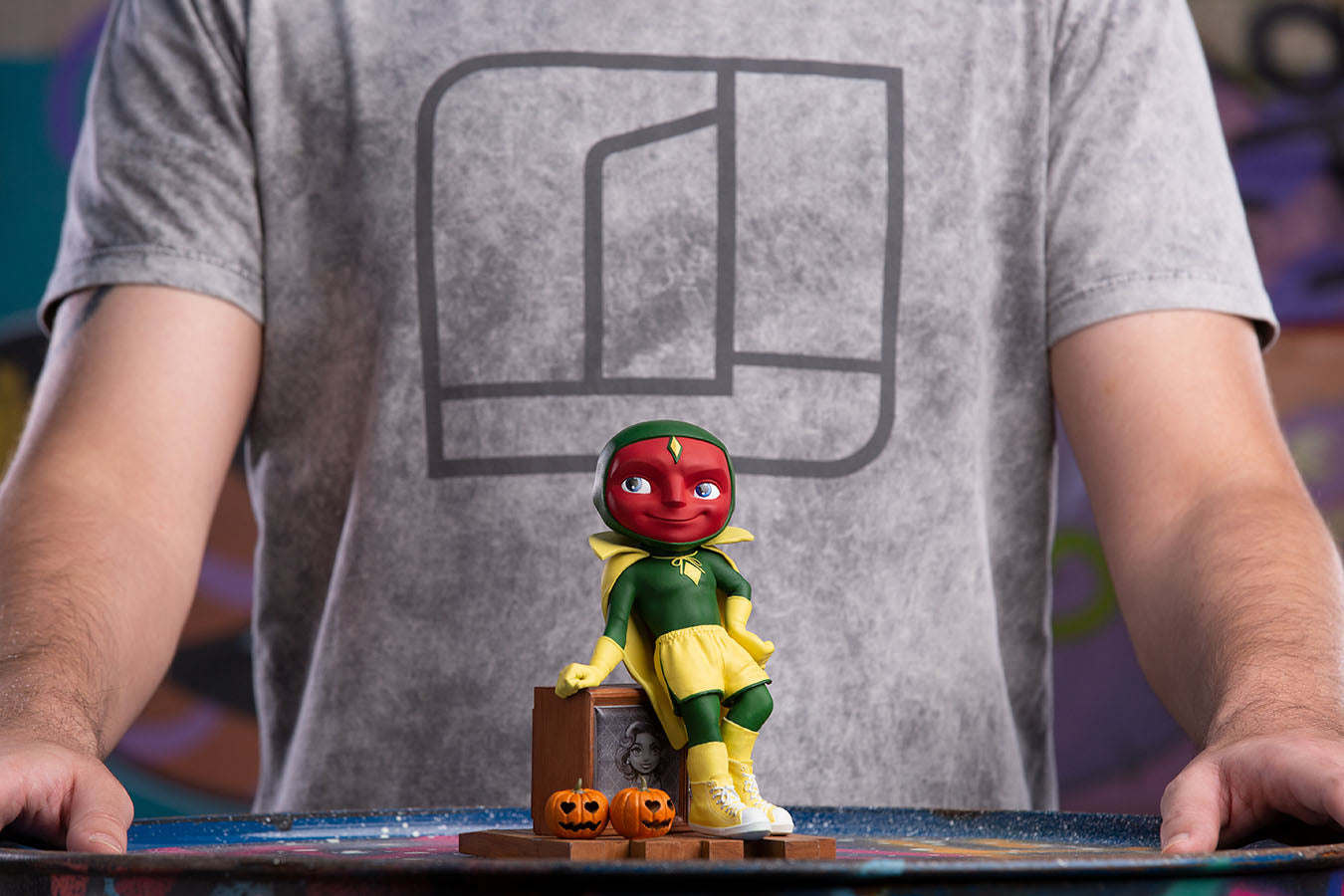 Statue Vision (Halloween version) - Wandavision - MiniCo - Iron Studios