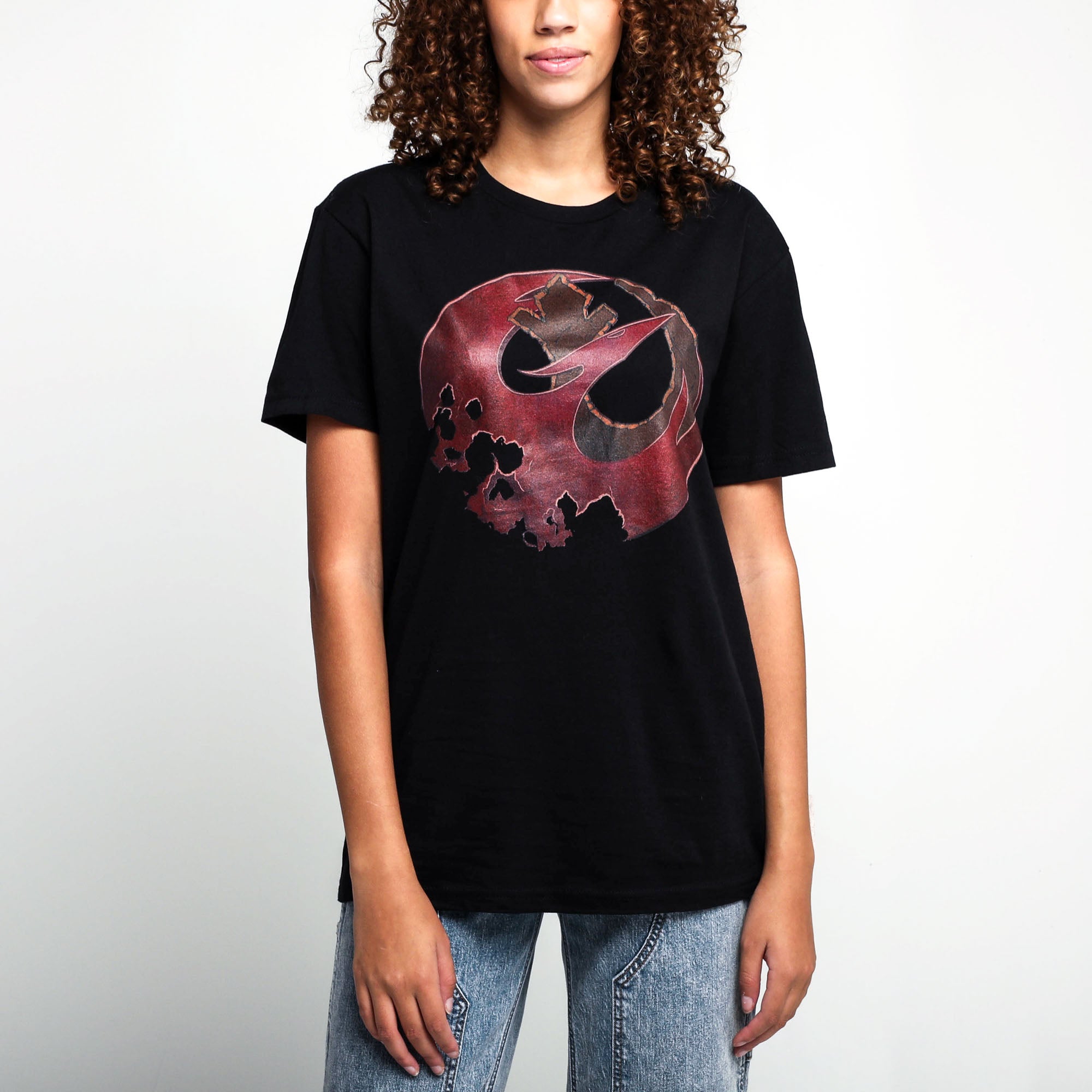 SABINE PHOENIX REBEL SYMBOL BLACK TEE