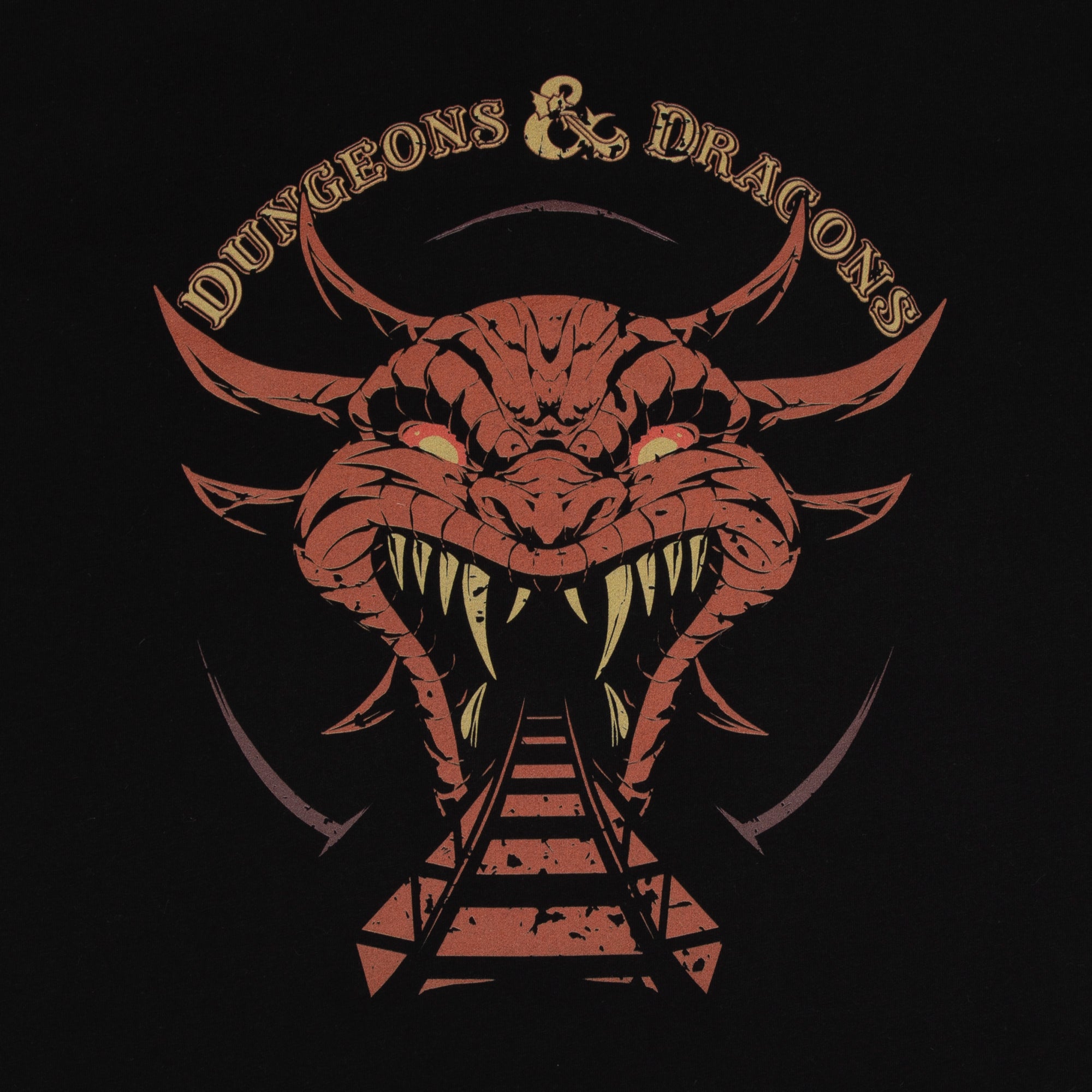 DRAGON MOUTH CAROUSEL BLACK TEE