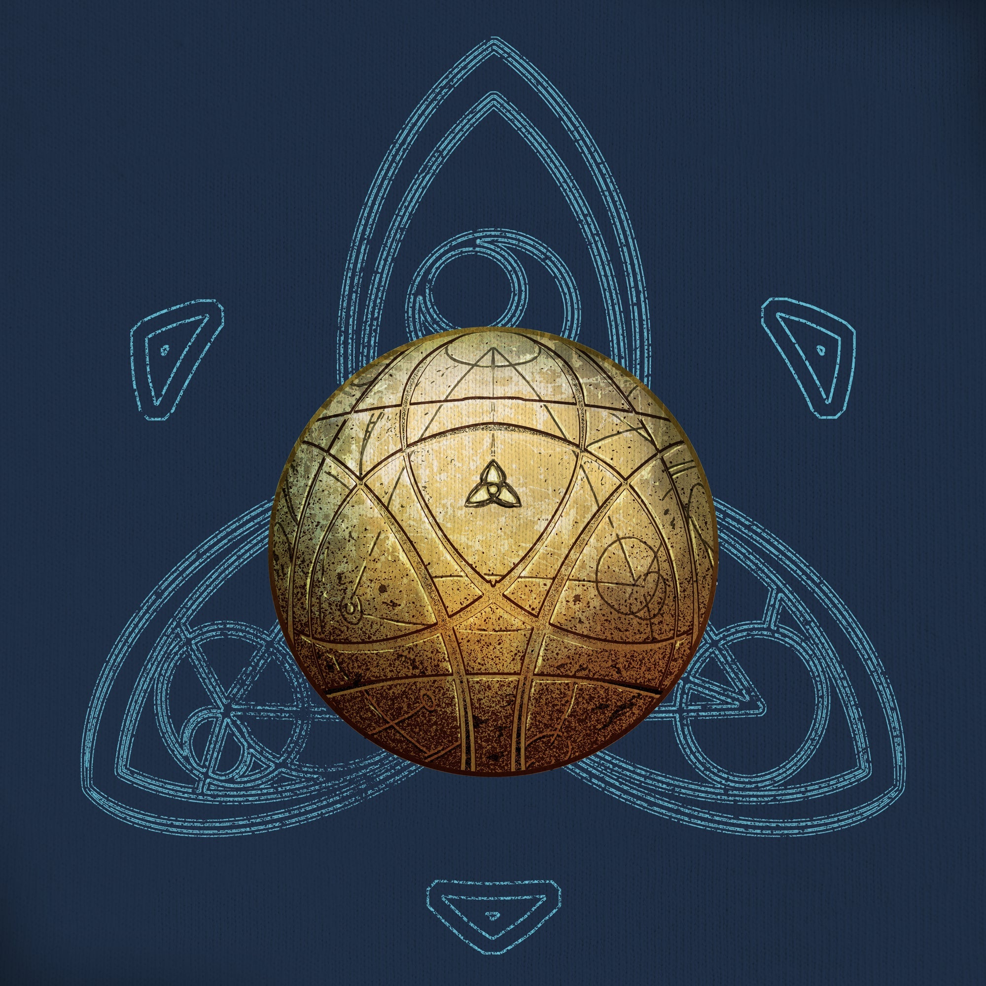 ARCANA ORB NAVY TEE