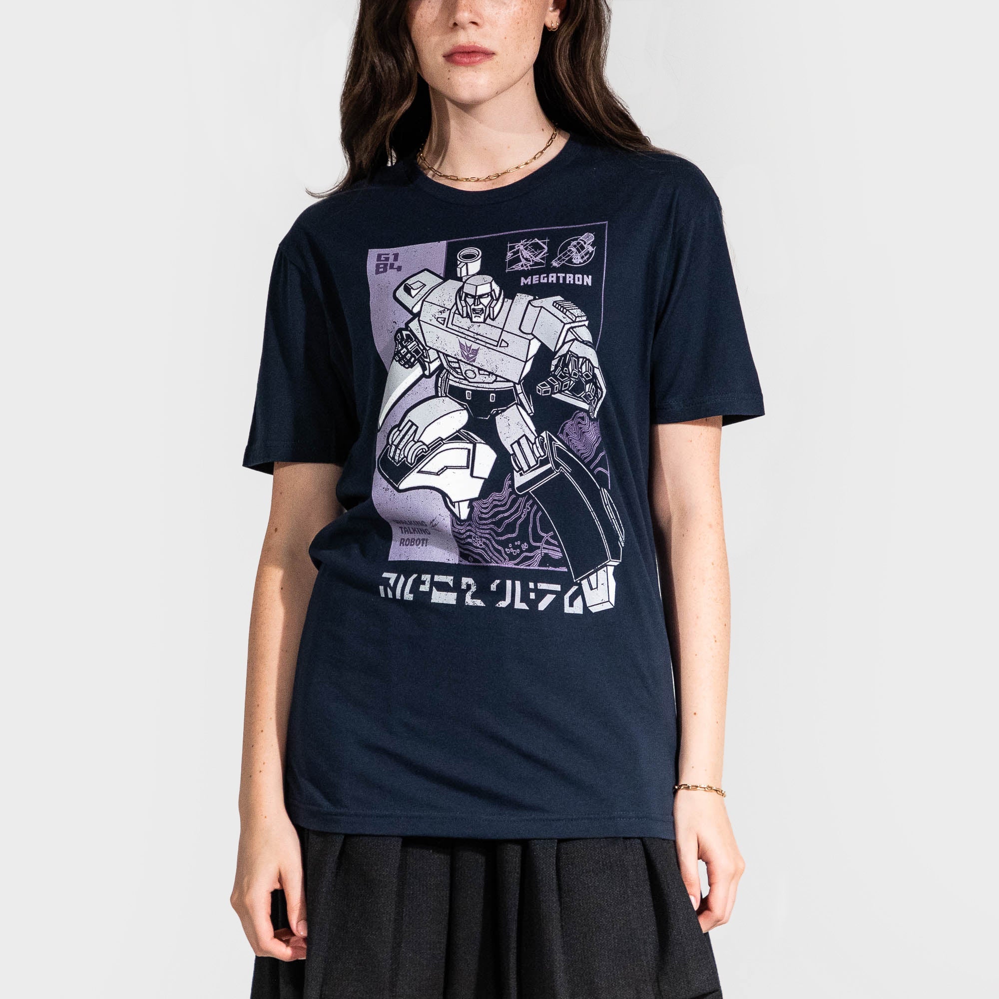 MEGATRON GEN 1 ROBOT NAVY TEE