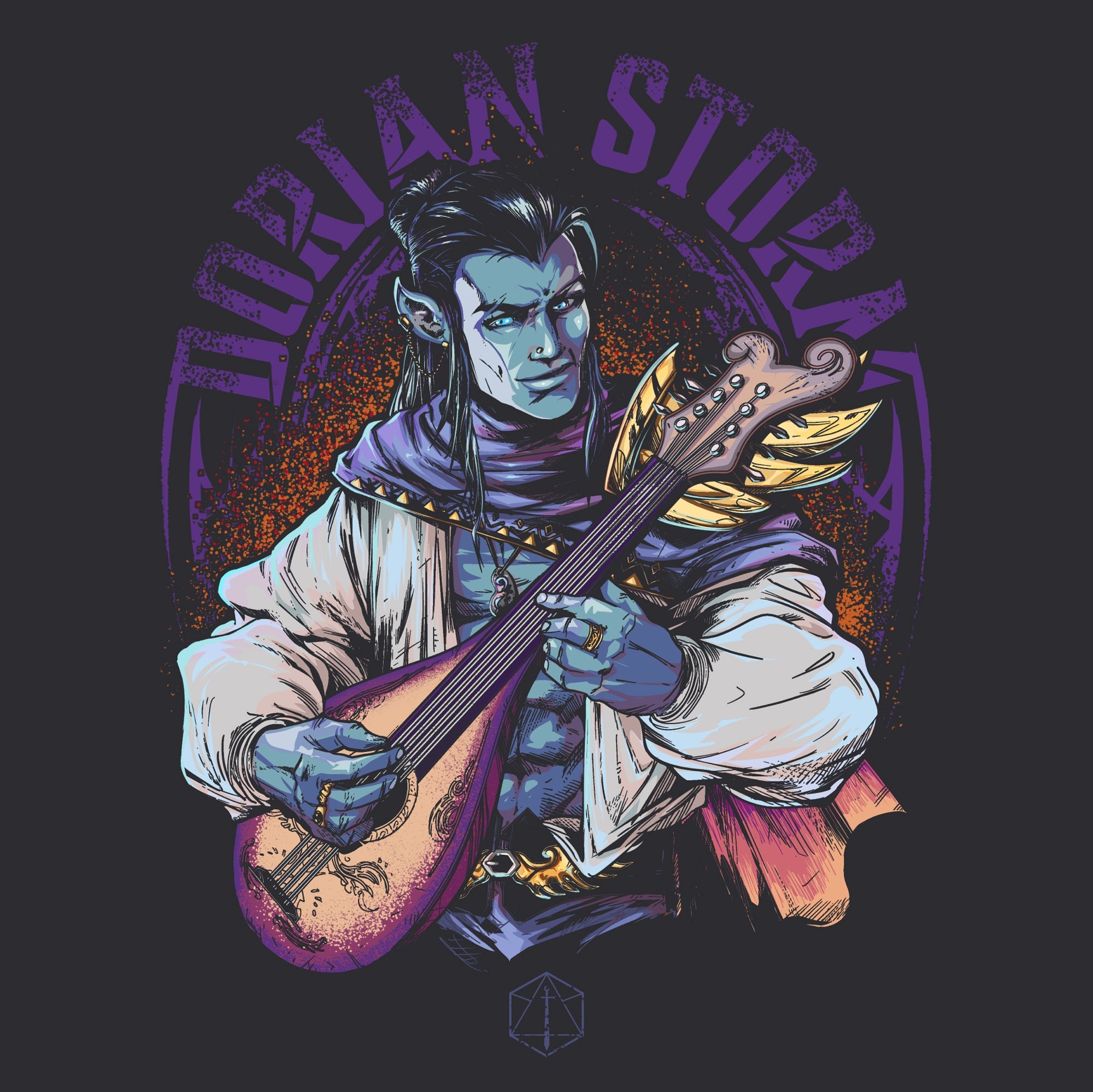 DORIAN STORM CHARCOAL TEE