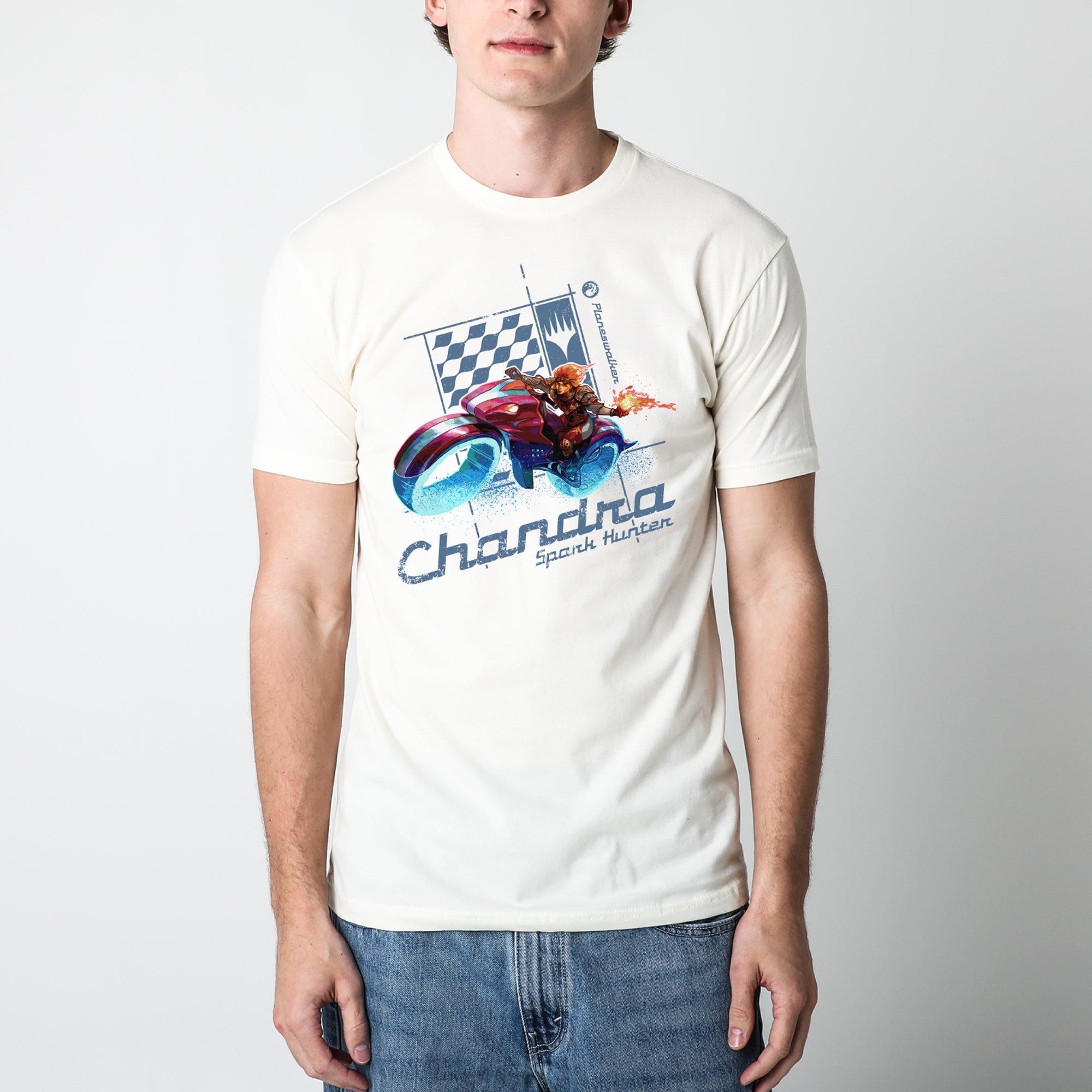 Aetherdrift Chandra Biker Natural Tee