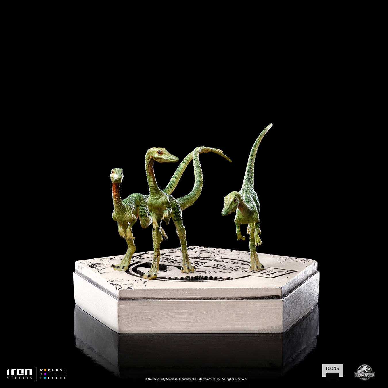 Statue Compsognathus - Jurassic World - Icons - Iron Studios