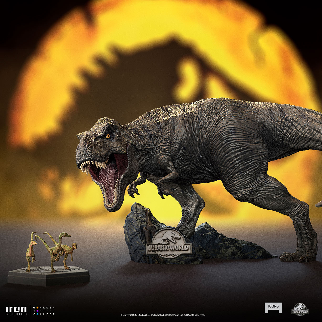 Statue Compsognathus - Jurassic World - Icons - Iron Studios