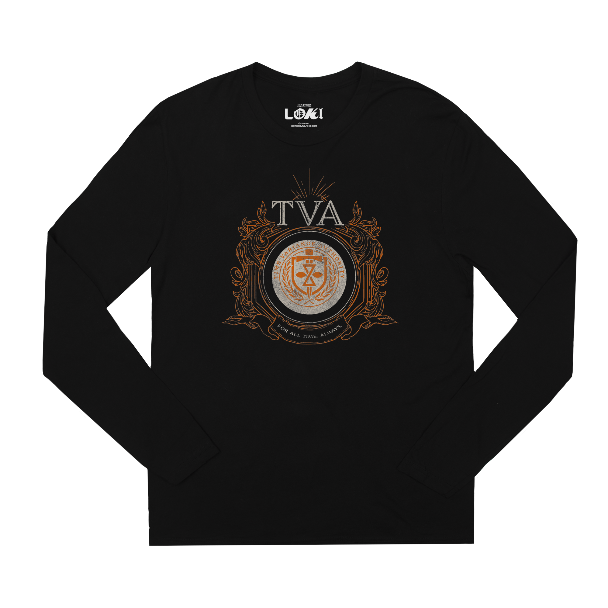 TVA CREST BLACK LONG SLEEVE