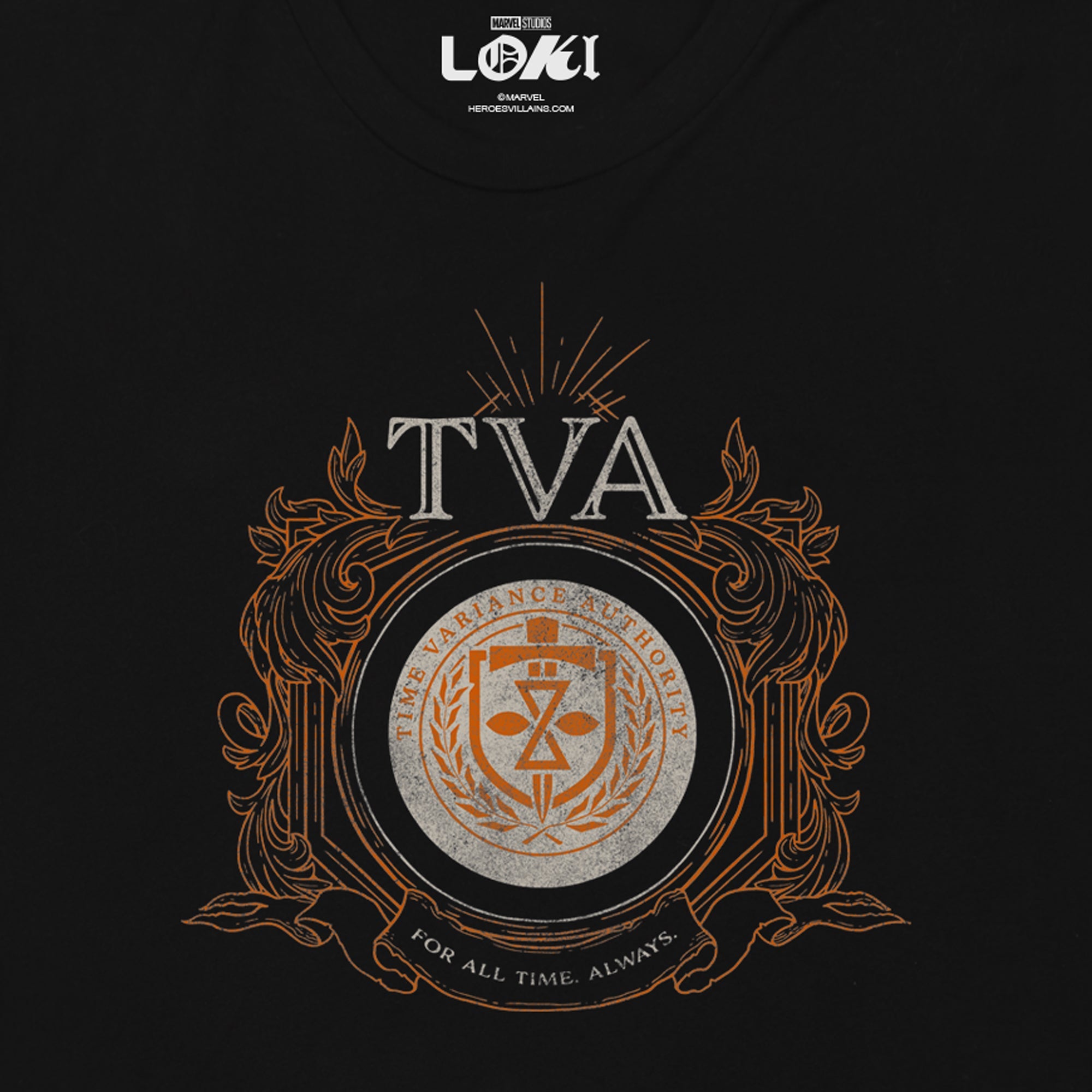 TVA CREST BLACK LONG SLEEVE