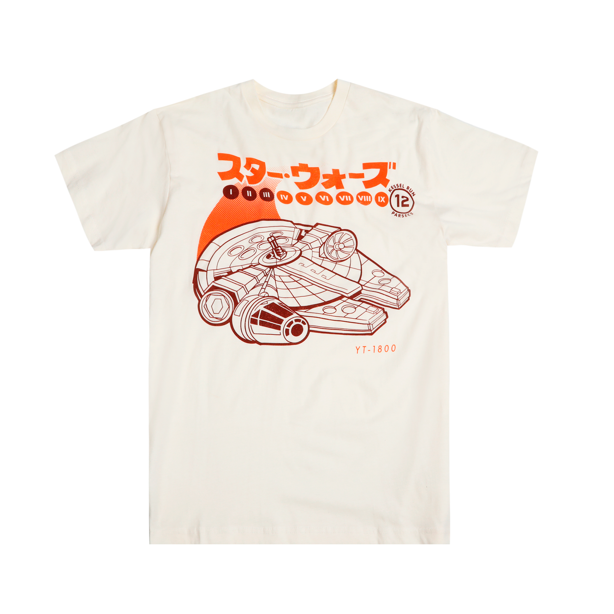 MILLENNIUM FALCON KANJI NATURAL TEE