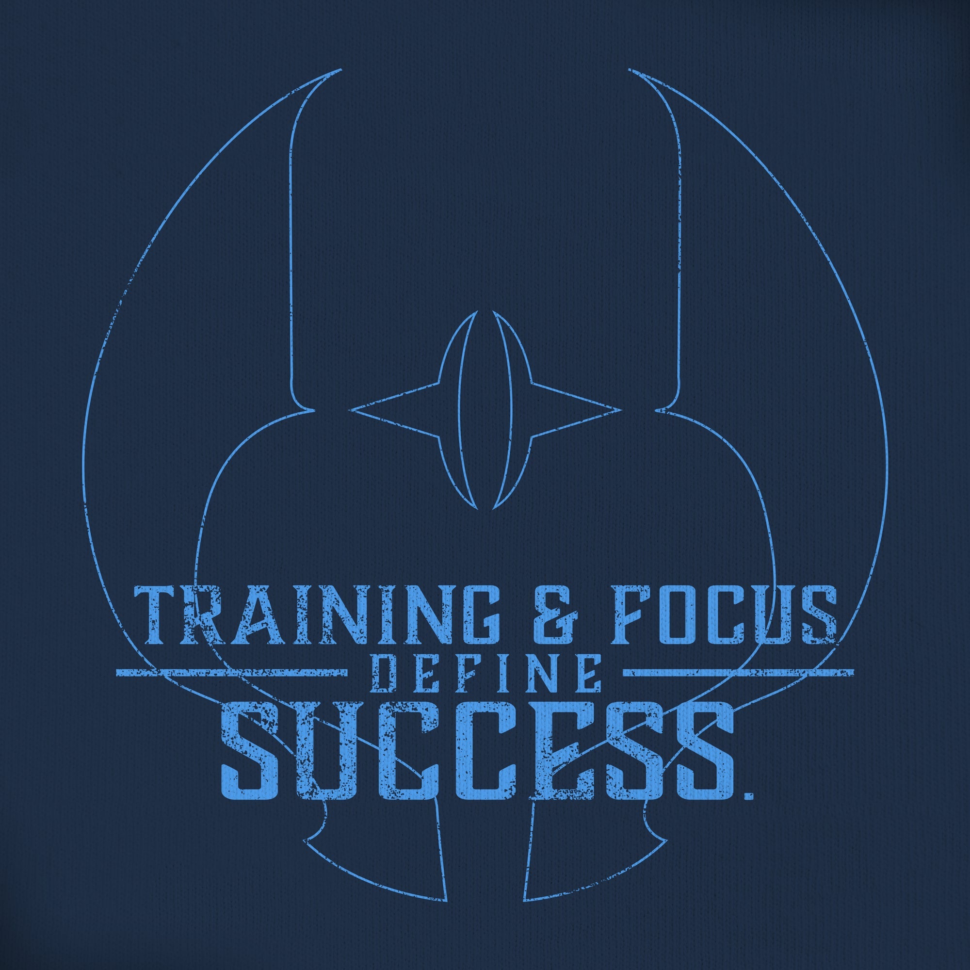 AHSOKA SERIES TRAINING & FOCUS DEFINE SUCCESS NAVY TEE