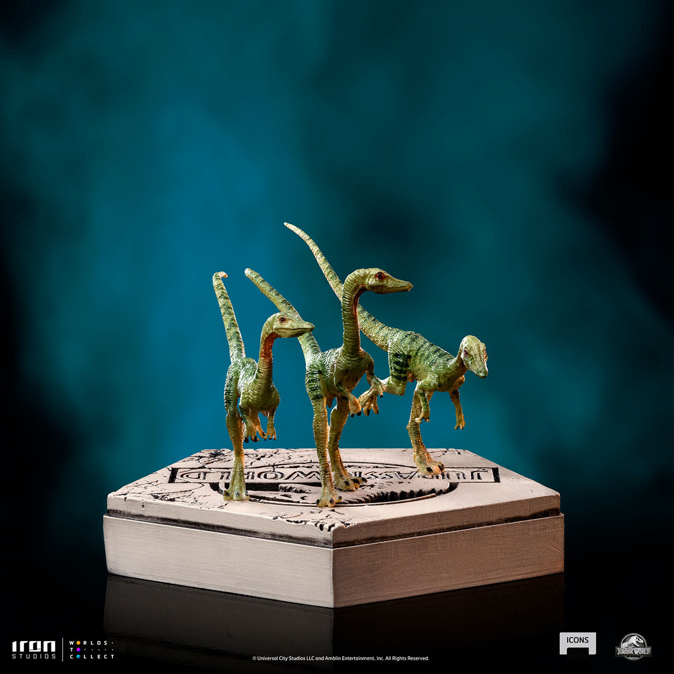 Statue Compsognathus - Jurassic World - Icons - Iron Studios